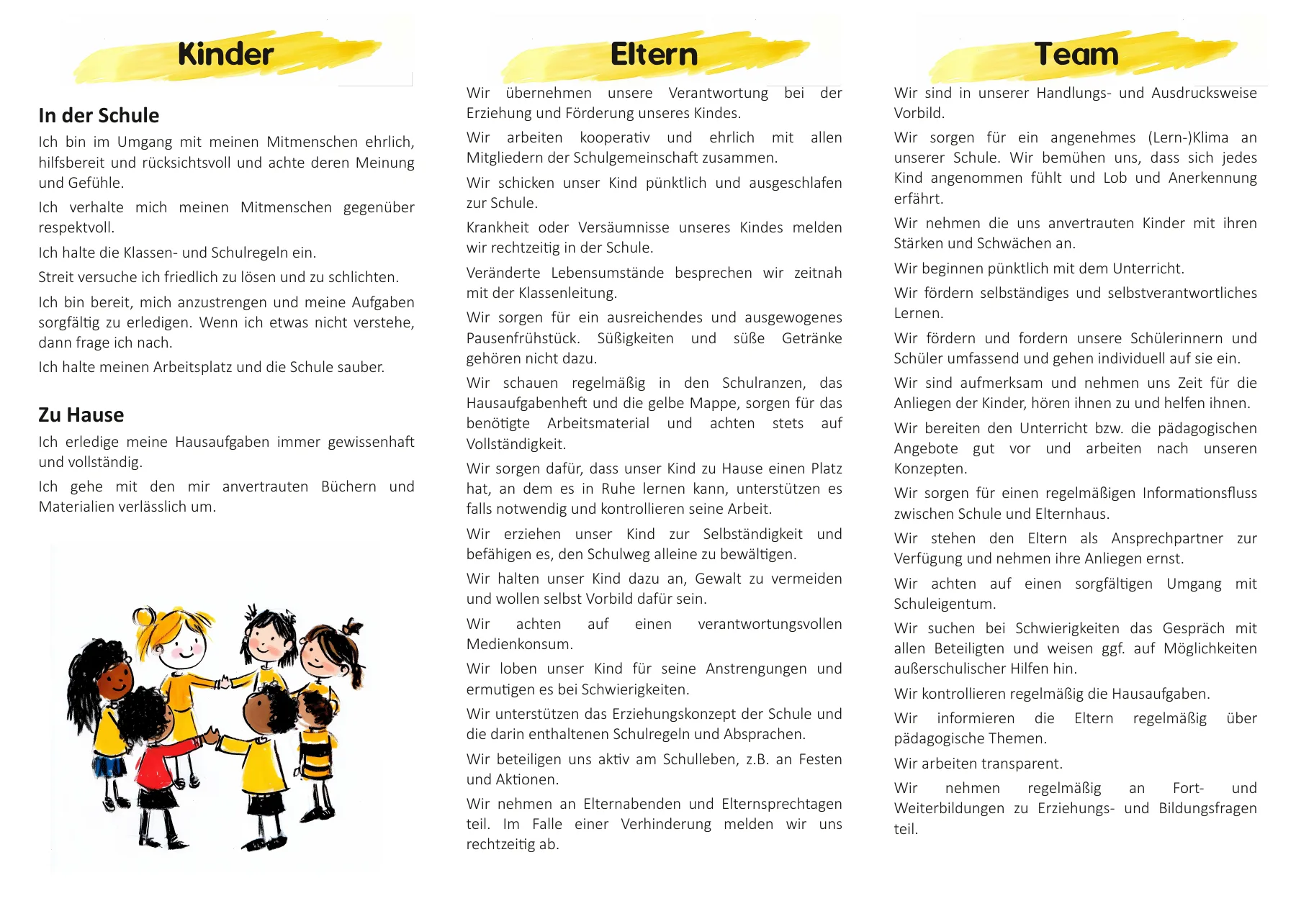 Erziehungsvertrag Seite 2